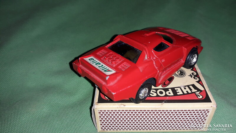 Régi olasz fém LANCIA ALITALIA Stratos Rally Monte Carlo modell 1:45 autó GYŰJTŐI képek szerint