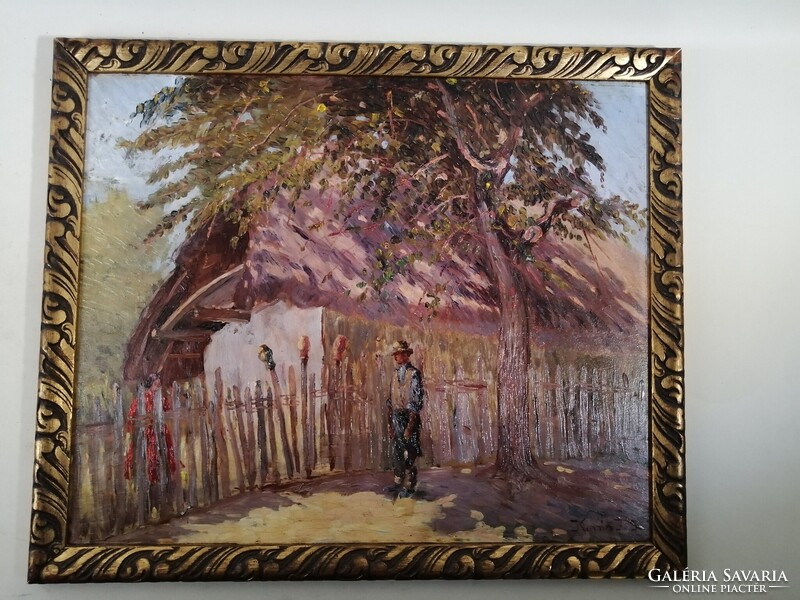KOVÁCS JENŐ JÓZSEF /1884-1961/ - UDVARLÁS A KERITÉSNÉL