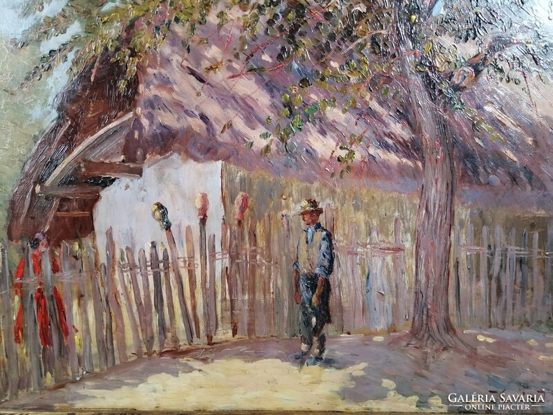 KOVÁCS JENŐ JÓZSEF /1884-1961/ - UDVARLÁS A KERITÉSNÉL