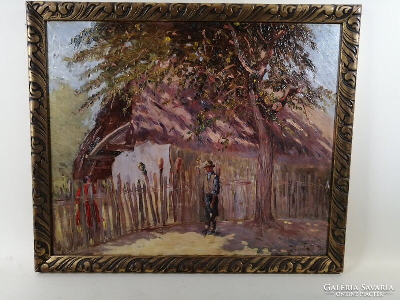 KOVÁCS JENŐ JÓZSEF /1884-1961/ - UDVARLÁS A KERITÉSNÉL