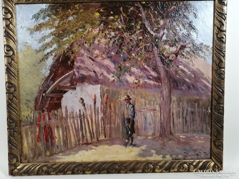 KOVÁCS JENŐ JÓZSEF /1884-1961/ - UDVARLÁS A KERITÉSNÉL