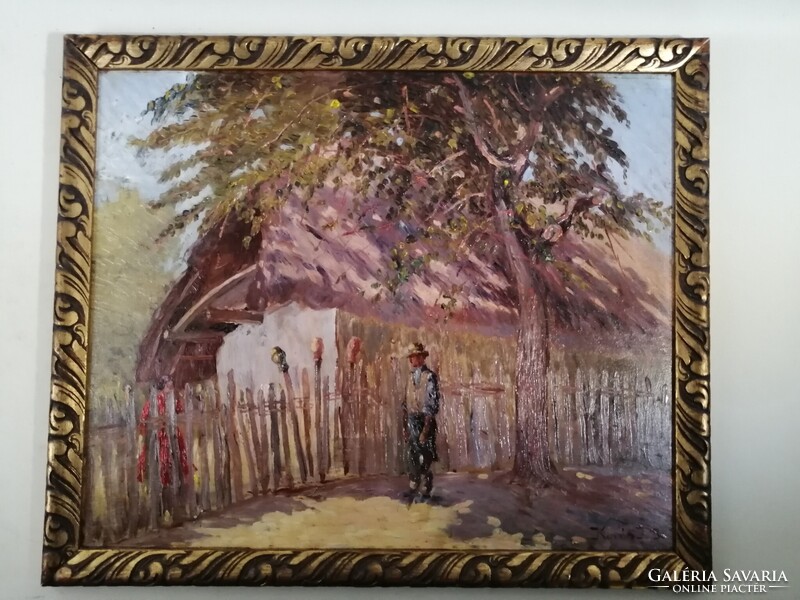 KOVÁCS JENŐ JÓZSEF /1884-1961/ - UDVARLÁS A KERITÉSNÉL