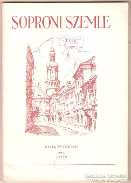 Csatkai Endre: Soproni Szemle 1969. 1-3. szám