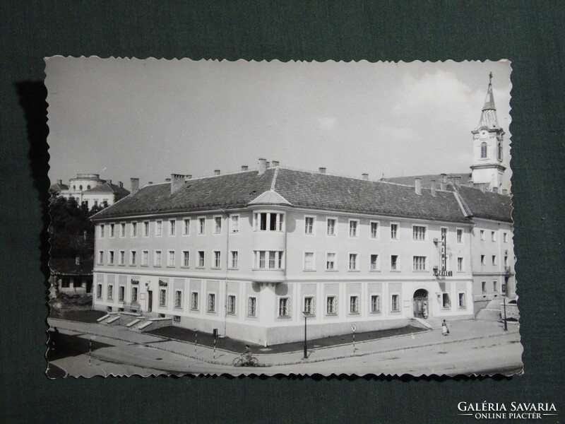 Képeslap,Várpalota,Palota szálló látkép,részlet, 1959-