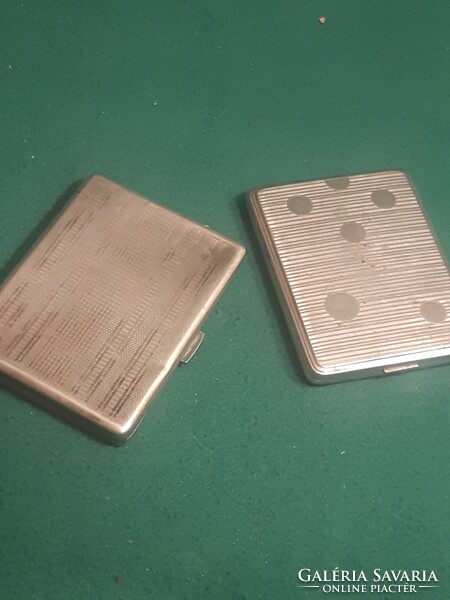 2 db alpakka régi cigarettatárca