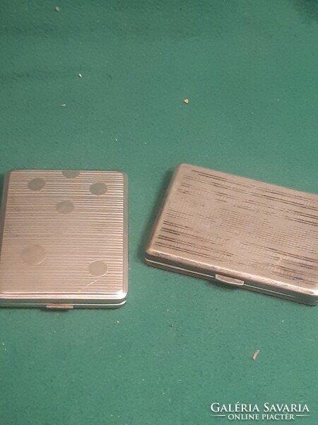 2 db alpakka régi cigarettatárca