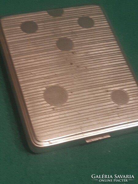 2 db alpakka régi cigarettatárca