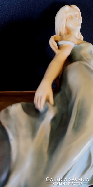 DT/455 – Bernard Bloch Manufaktúra – Csodaszép szecessziós majolika kínáló