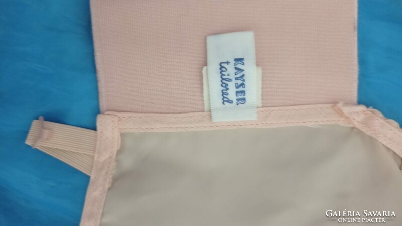 40 B vintage harisnyatartós top, testszínű nejlon melltartó, Kayser Tailored