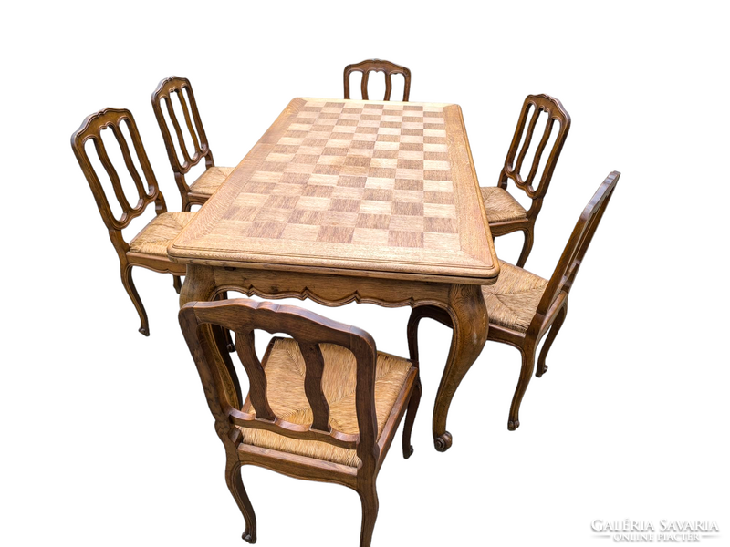 Neobarokk 6 székes étkező garnitúra