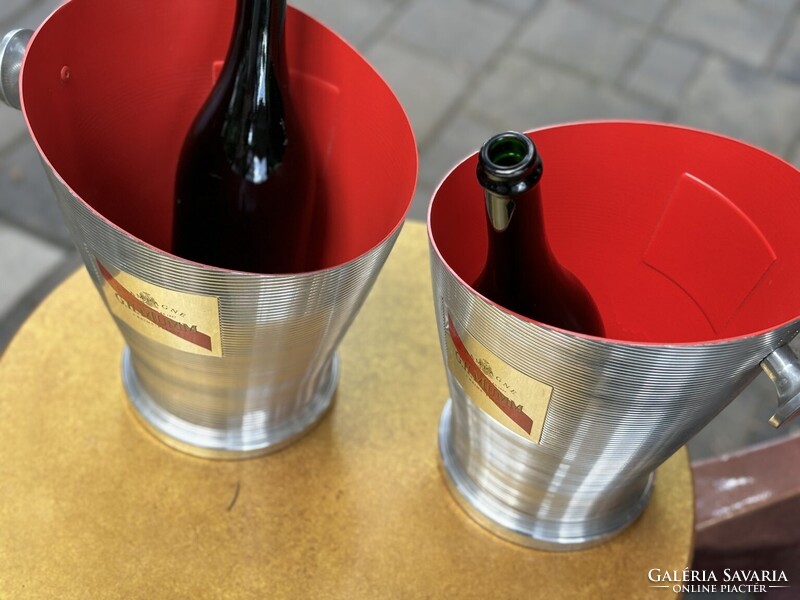 2 db G.H. MUMM Champagne magnum pezsgőhűtő jégveder párban