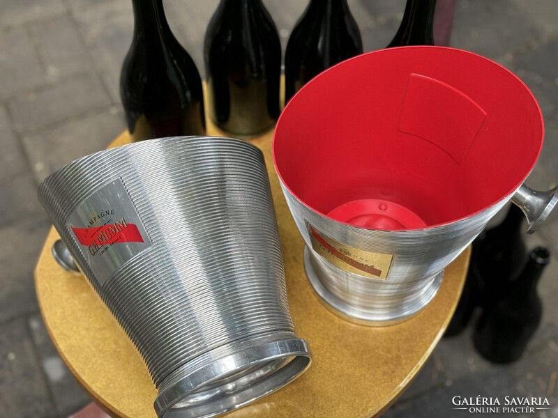 2 db G.H. MUMM Champagne magnum pezsgőhűtő jégveder párban