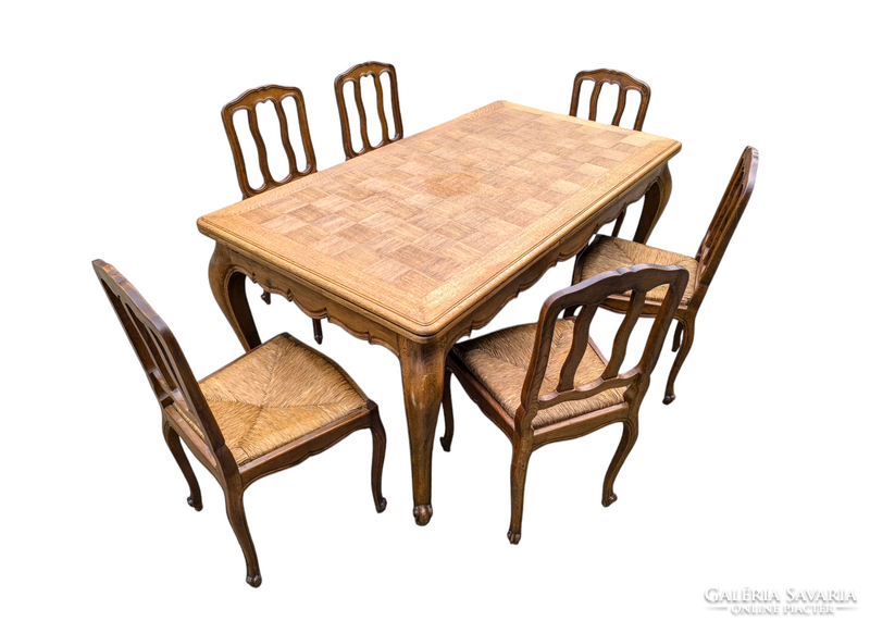 Neobarokk 6 székes étkező garnitúra