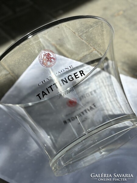 Taittinger Champagne 4 palackos átlátszó plasztik pezsgőhűtő