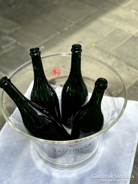 Taittinger Champagne 4 palackos átlátszó plasztik pezsgőhűtő