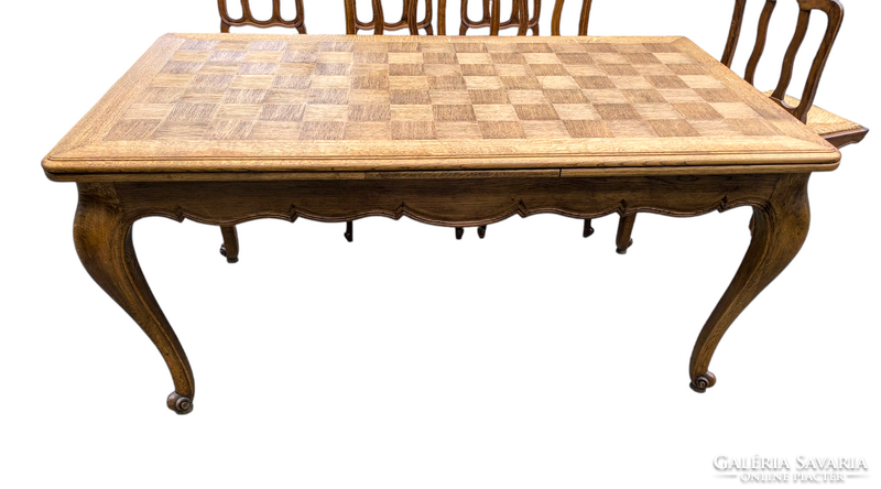 Neobarokk 6 székes étkező garnitúra