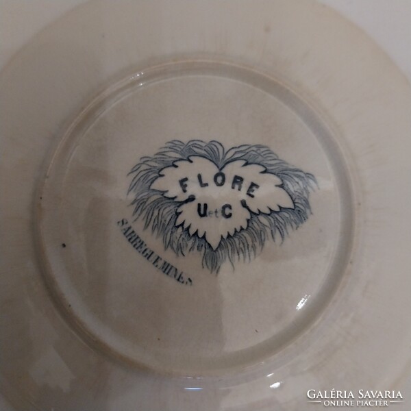2db  antik Sarreguemines Flore U et C teás  alátét