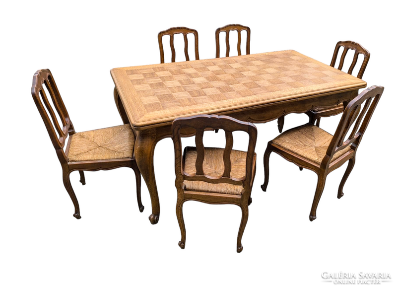 Neobarokk 6 székes étkező garnitúra