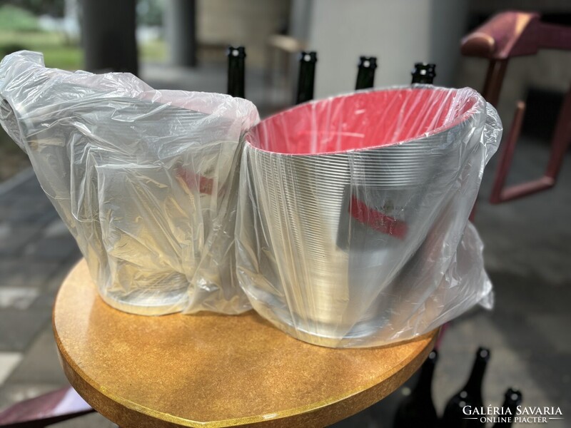2 db G.H. MUMM Champagne magnum pezsgőhűtő jégveder párban