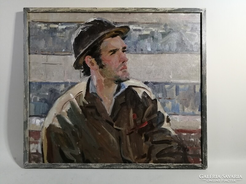 KOMSOMOL LEADER - YUGAI V. - SOVIET UKRAINIEN ART - KOMSZOMOL VEZETŐ, KOMMUNISTA MŰVÉSZET