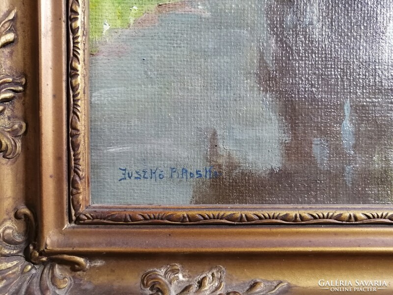 JUSZKÓ PIROSKA /1907-1999/ - LÁNYOK A FOLYÓPARTON