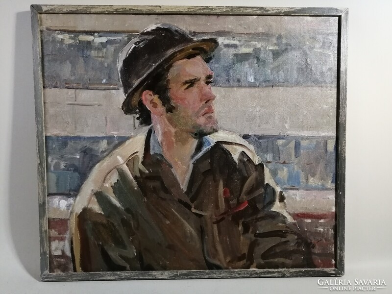KOMSOMOL LEADER - YUGAI V. - SOVIET UKRAINIEN ART - KOMSZOMOL VEZETŐ, KOMMUNISTA MŰVÉSZET
