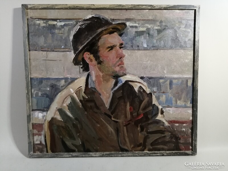 KOMSOMOL LEADER - YUGAI V. - SOVIET UKRAINIEN ART - KOMSZOMOL VEZETŐ, KOMMUNISTA MŰVÉSZET