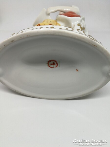 Hollóházi porcelán barokk hölgy!