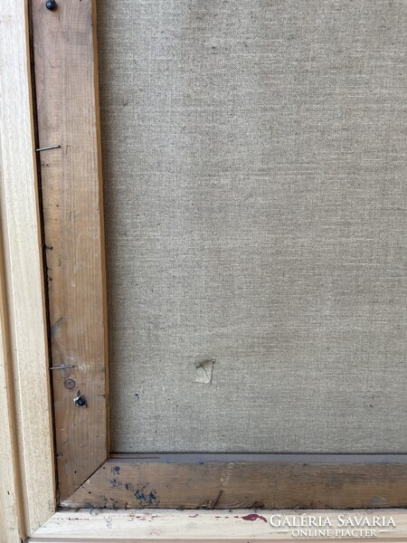 HATALMAS!!! Luzsicza Lajos (1920-2006) 116x166!!! cm EREDETI olajfestménye