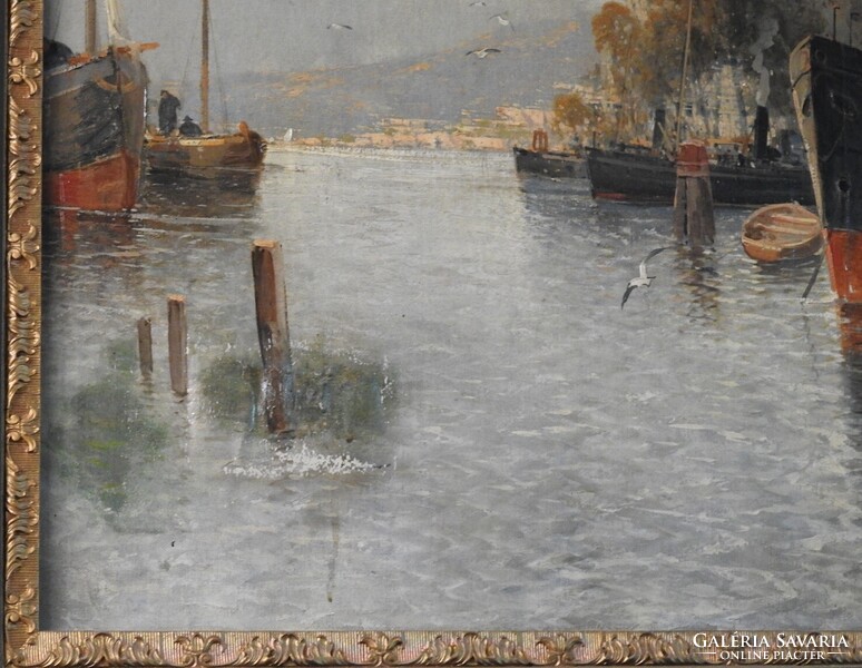 Hans Johann WAGNER (1866-1940) Híres Német festőművész alkotása. Eredeti, jelzett, eredeti igazolás!