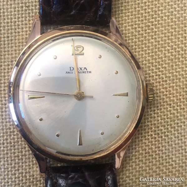 Doxa férfi svájci karóra az 1960-as évekből, működő.arany.