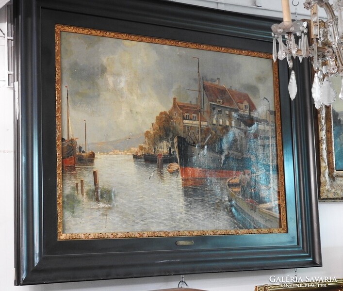 Hans Johann WAGNER (1866-1940) Híres Német festőművész alkotása. Eredeti, jelzett, eredeti igazolás!