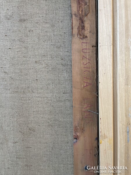 HATALMAS!!! Luzsicza Lajos (1920-2006) 116x166!!! cm EREDETI olajfestménye