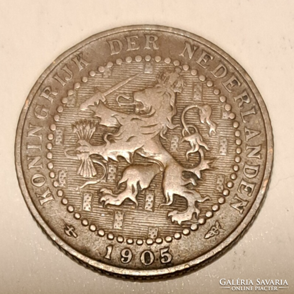 1905. Hollandia  1 Cent  Wilhelmina királynő (1890 - 1948) (616))