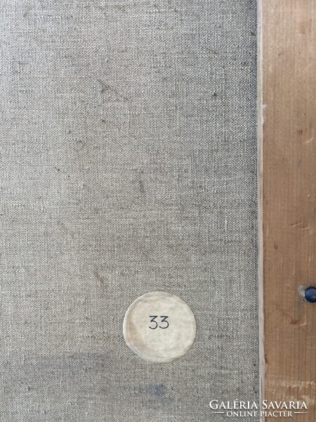 HATALMAS!!! Luzsicza Lajos (1920-2006) 116x166!!! cm EREDETI olajfestménye