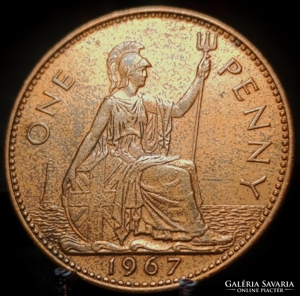 Egyesült Királyság 1 penny, 1967 C08B2