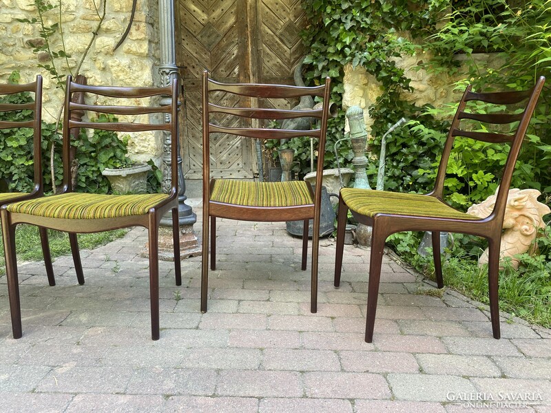 Mid Century Dán Design Székek Paliszander