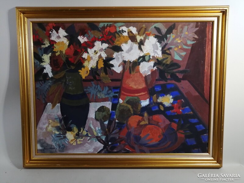 SZILVÁSY PÁL /1920-1996/ CSENDÉLET - KÉPCSARNOK VÁLLALAT
