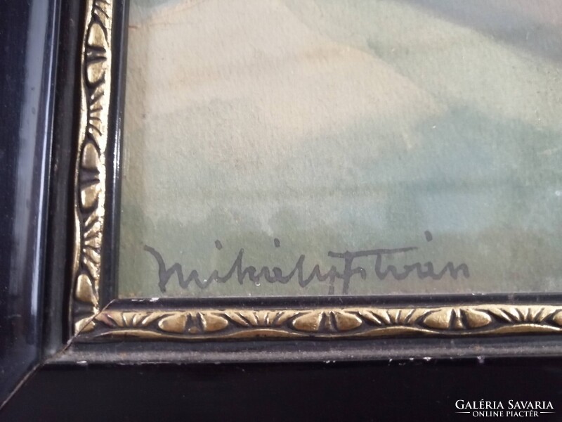 MIHÁLY ISTVÁN /1886-1970/ - HORGÁSZOK A FOLYÓPARTON