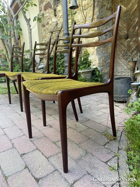 Mid Century Dán Design Székek Paliszander