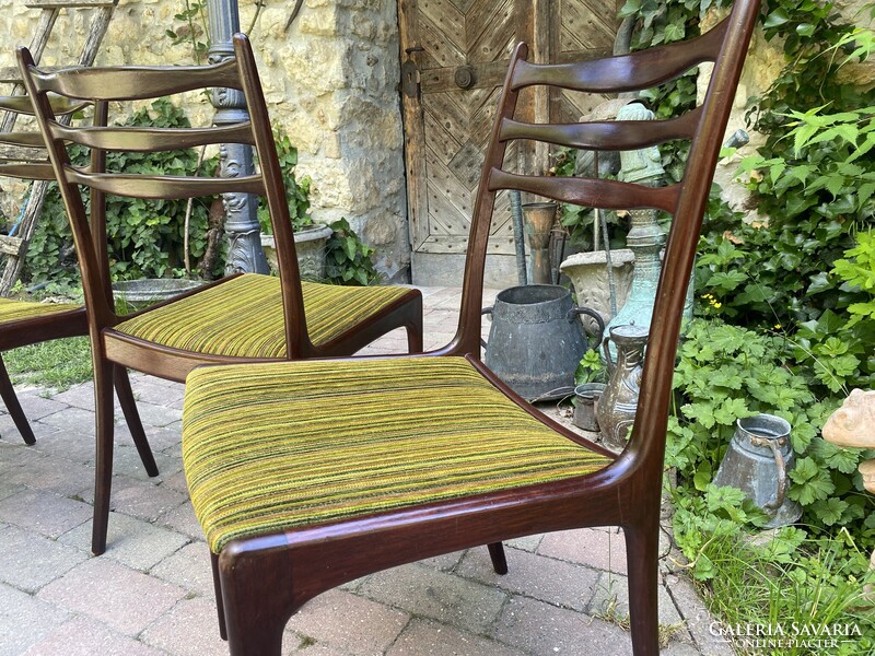 Mid Century Dán Design Székek Paliszander