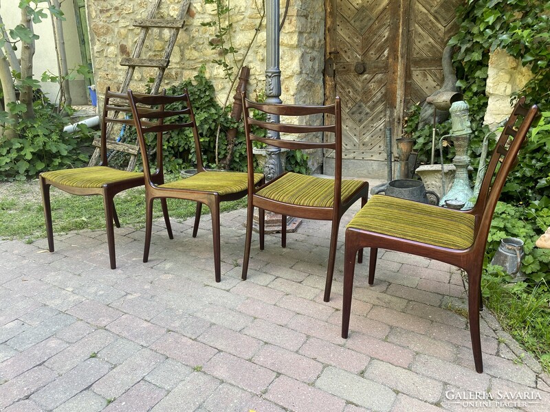 Mid Century Dán Design Székek Paliszander