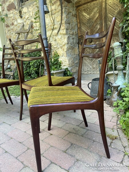 Mid Century Dán Design Székek Paliszander