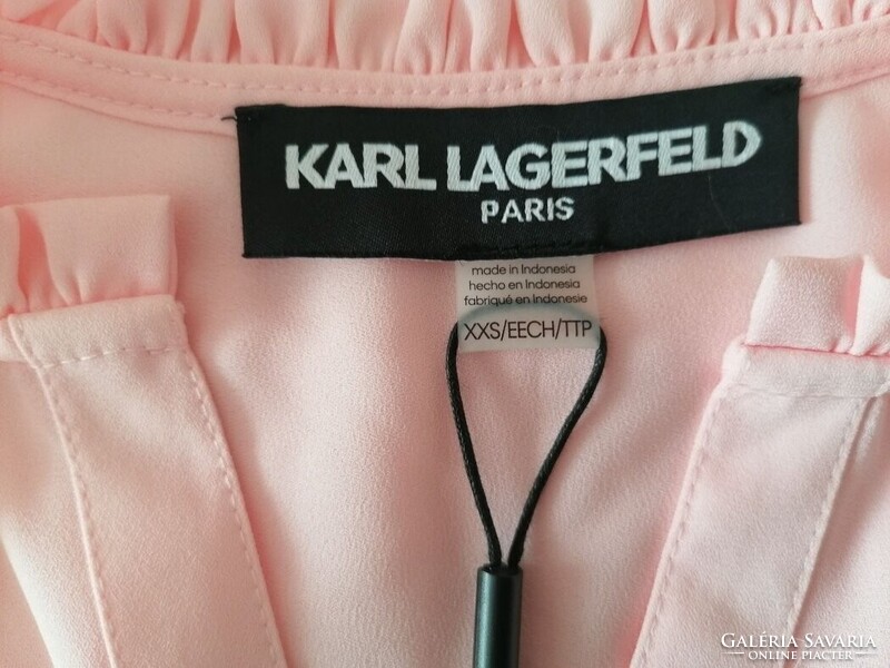 Új címkés eredeti Karl Lagerfeld gyöngygombos blúz XS/S-es