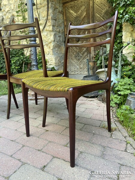 Mid Century Dán Design Székek Paliszander