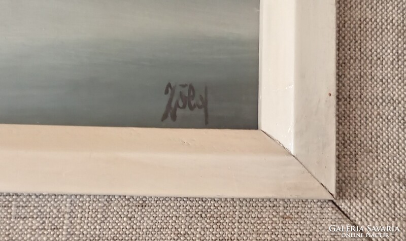 Zöld Anikó Tél c. festménye