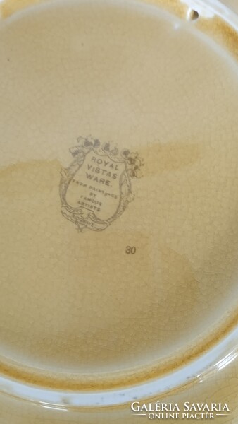Vintage, RIDGWAYS ROYAL VISTA WARE, kőporcelán dísztányér, falitányér