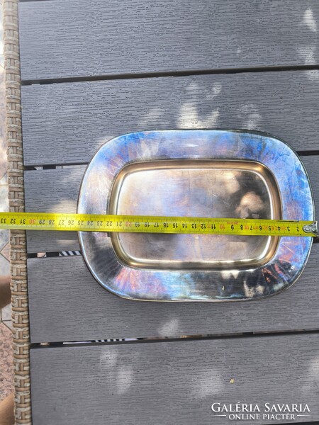 Gyönyörű vastag ezüst jellegű 2 db tàlca vastag masszív! Osztrák mester jegyes.Sandrik de luxe ( Ber