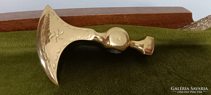 Réz fokos fej "Szoboszlai" jelzéssel