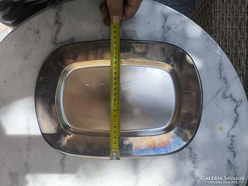 Gyönyörű vastag ezüst jellegű 2 db tàlca vastag masszív! Osztrák mester jegyes.Sandrik de luxe ( Ber